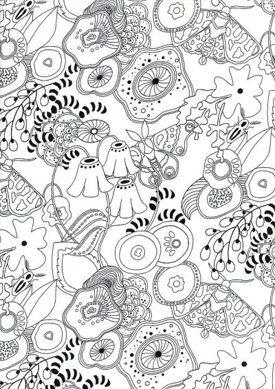 Alison Glass 8070 Grow Black White