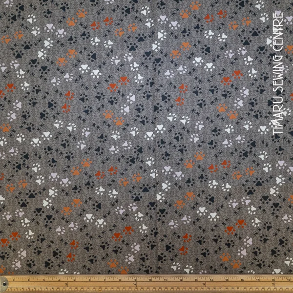 Animal Cat and Bird Prints Light Grey
