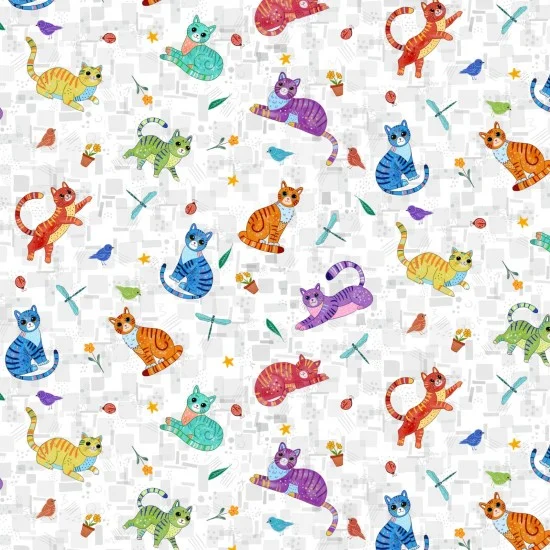 Animals Cool Cats 81680 2 Scatter White