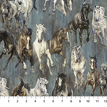 Animals Pedigree Horses Charcoal