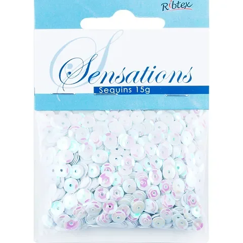 Beads Sequins 5mm Cut Cup AB Wht