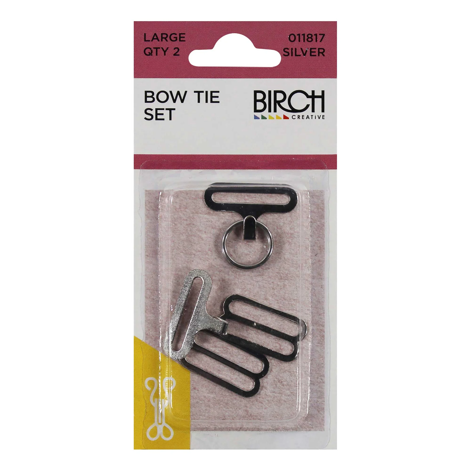 Birch Bow Tie Fasteners 2 sets 15mm