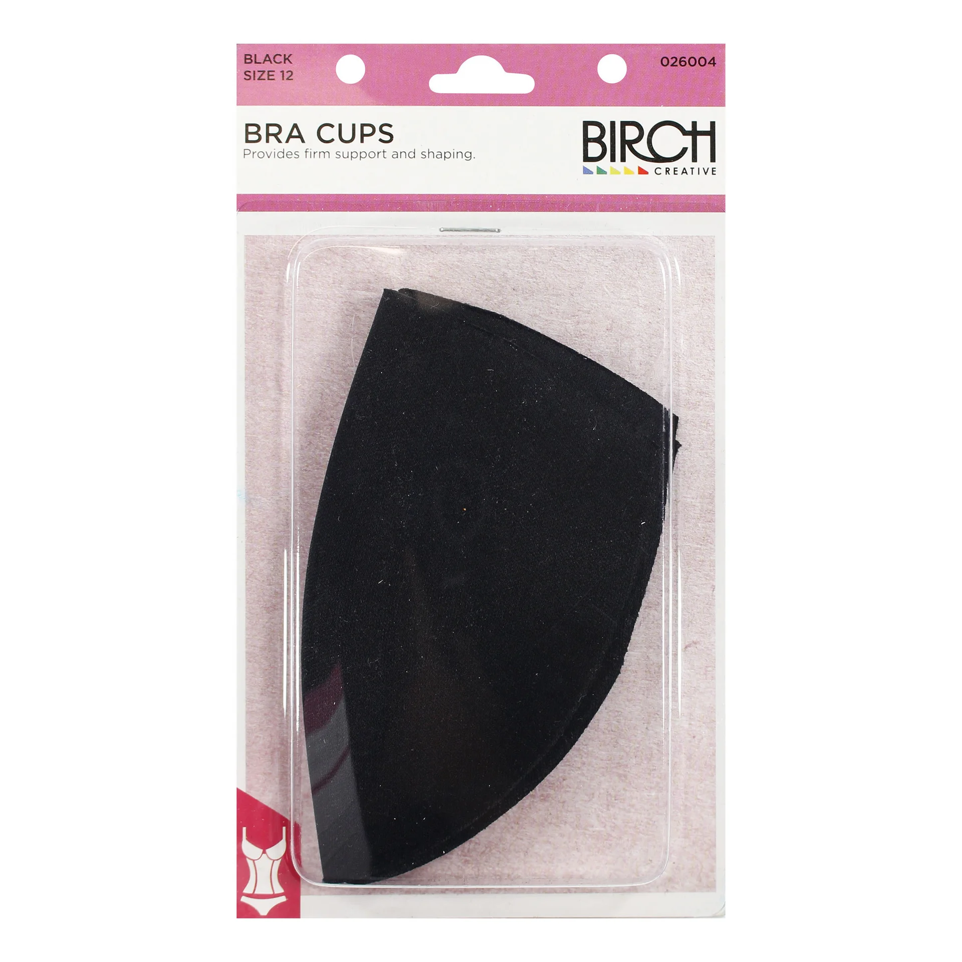 Bra Cups Moulded Size 10 Black