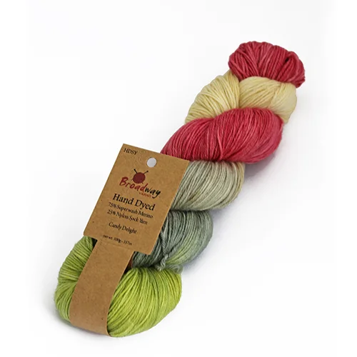 Broadway Hand Dyed Sock Yarn 200 Candy Delight