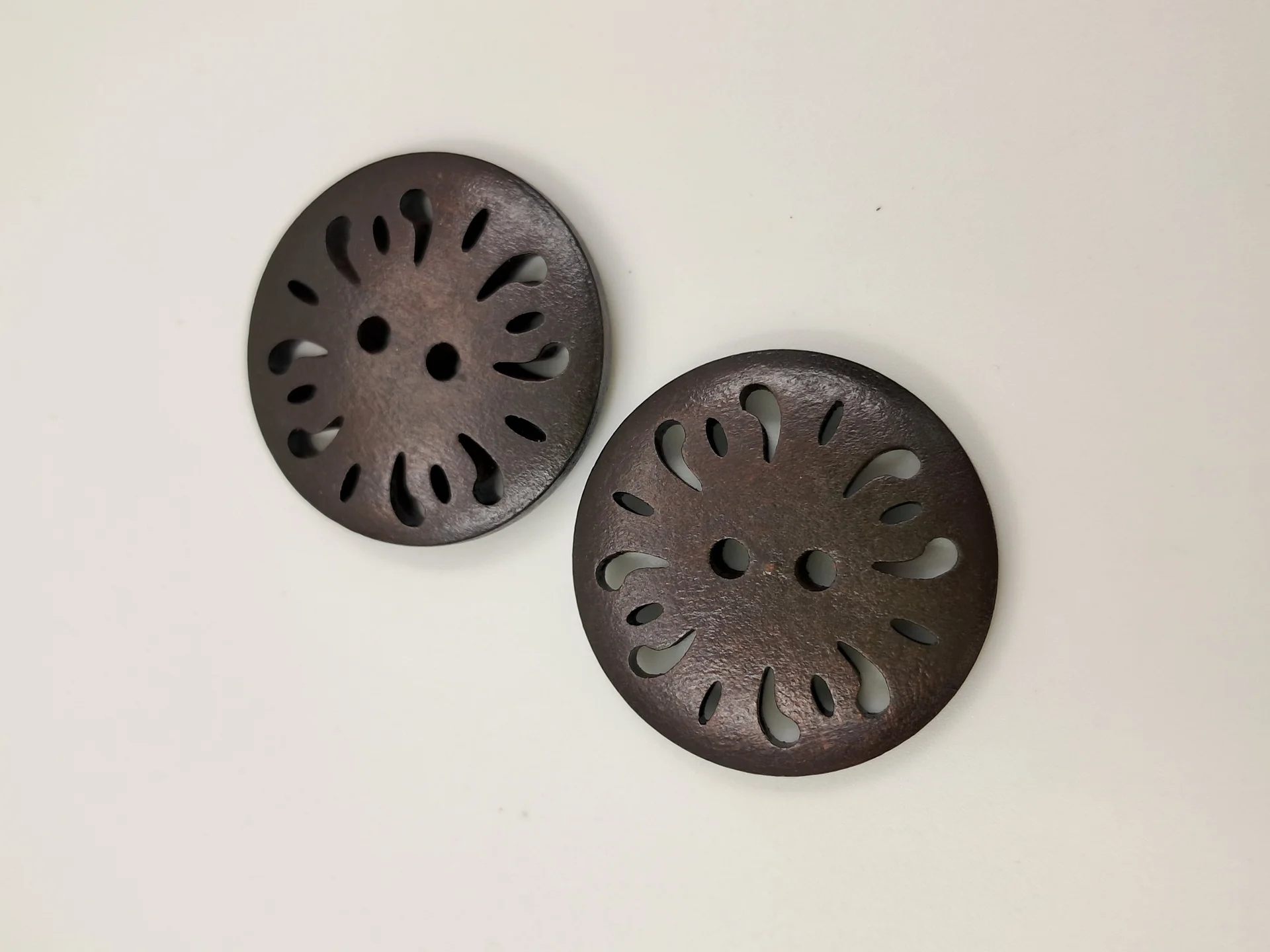 Button 26TA 30 Tan Vintage 30mm