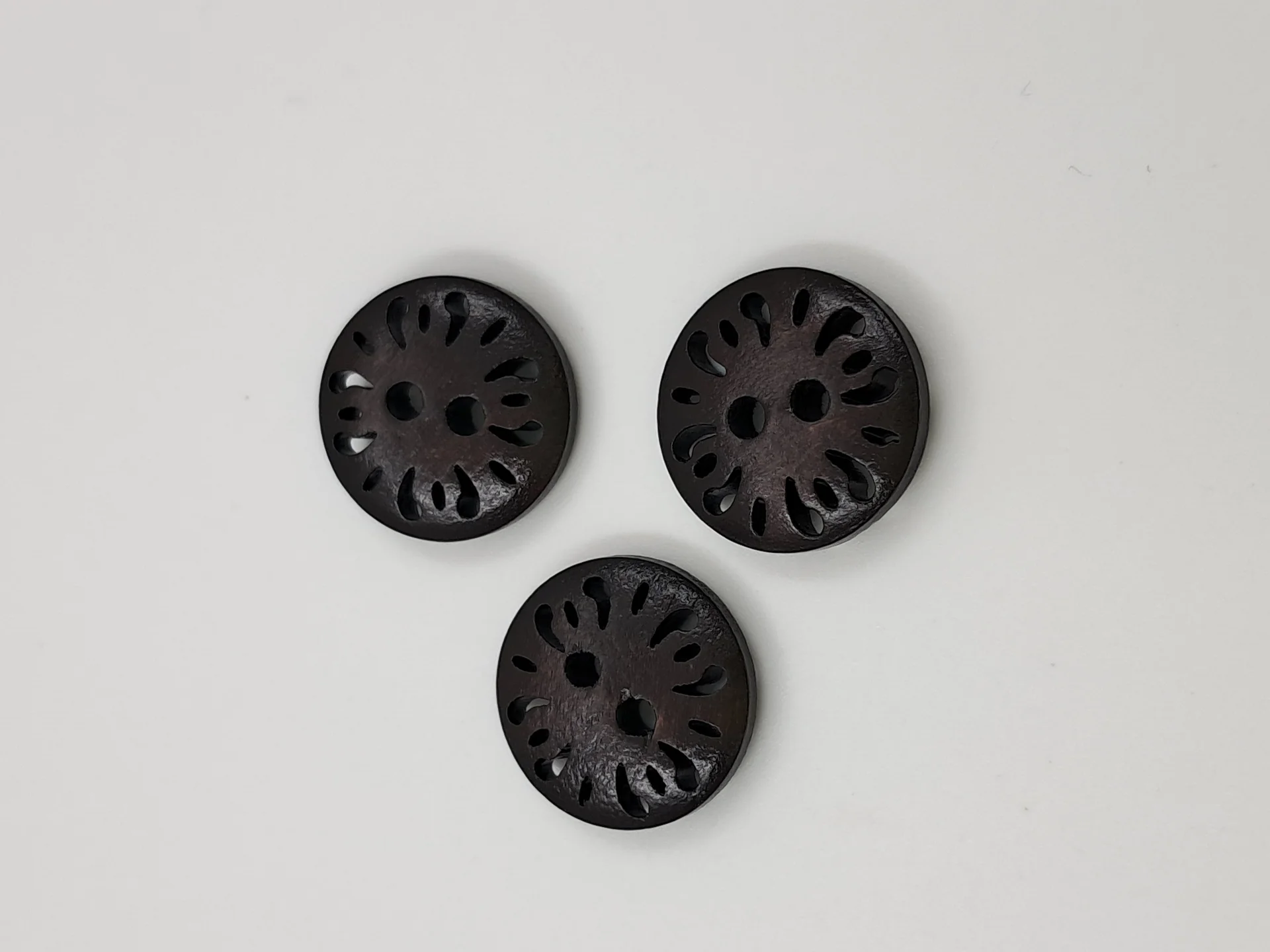 Button 26TA15 Tan Vintage 15mm