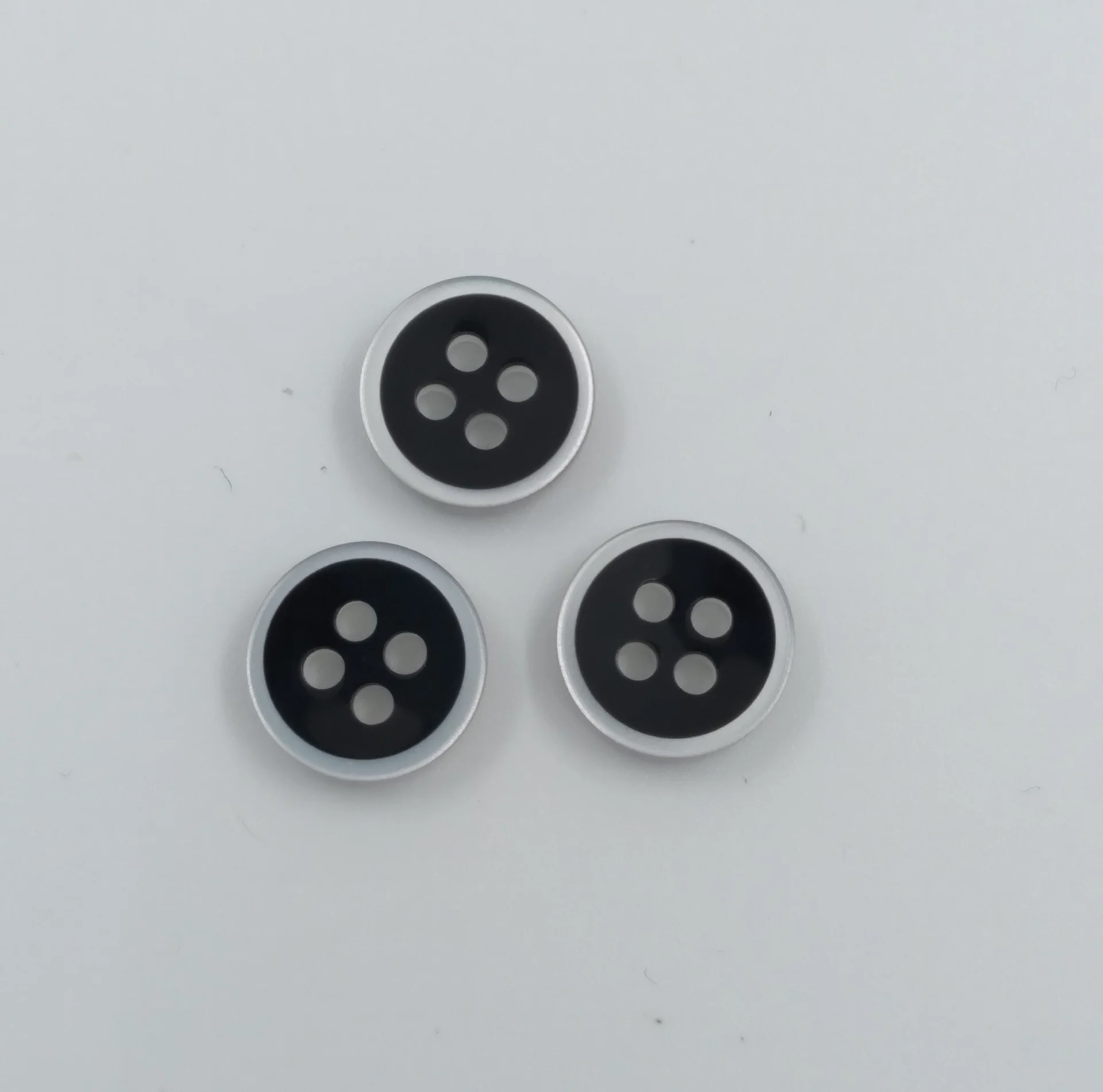 Button SA 5357 14 Colour 3 Silver Black 4H