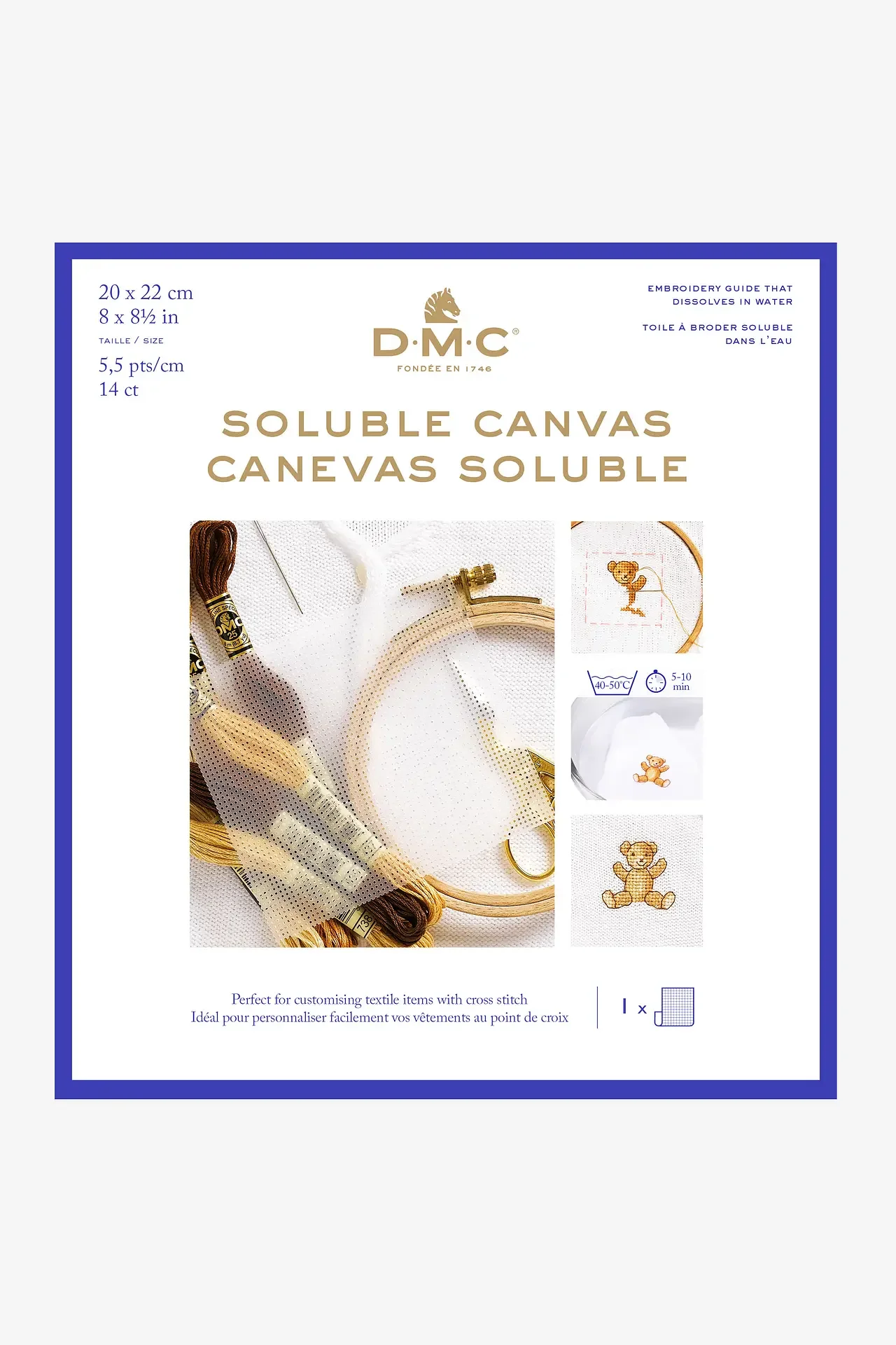 Canvas Soluble 20x22cm