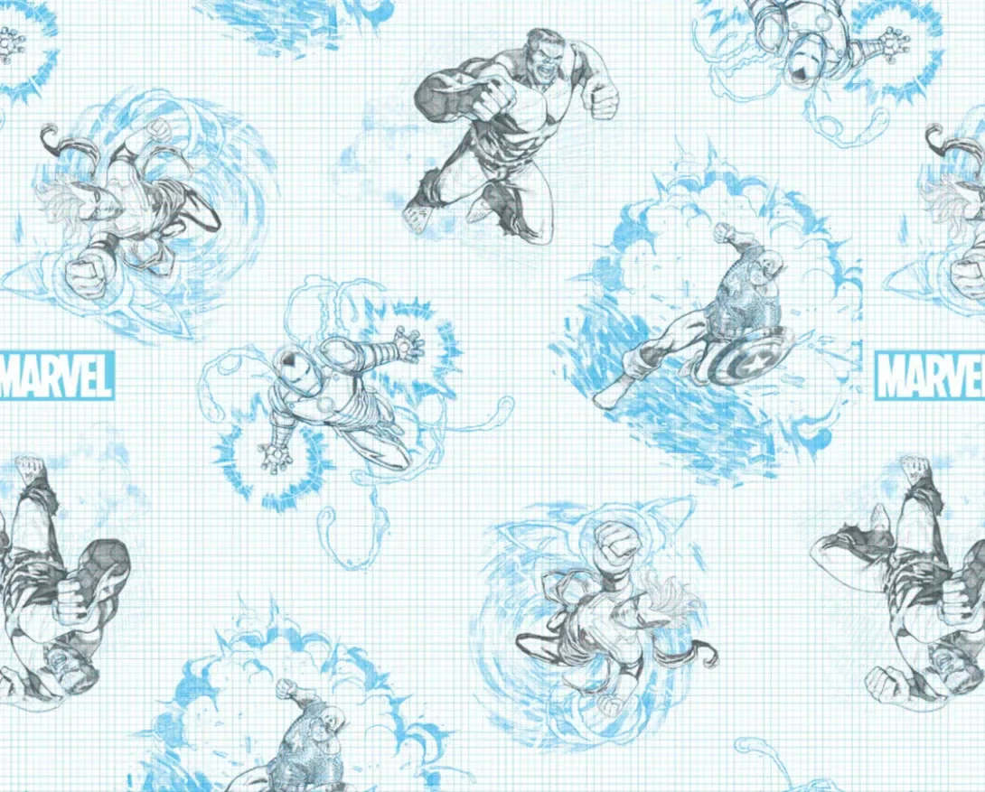 Children Marvel Characters Blue