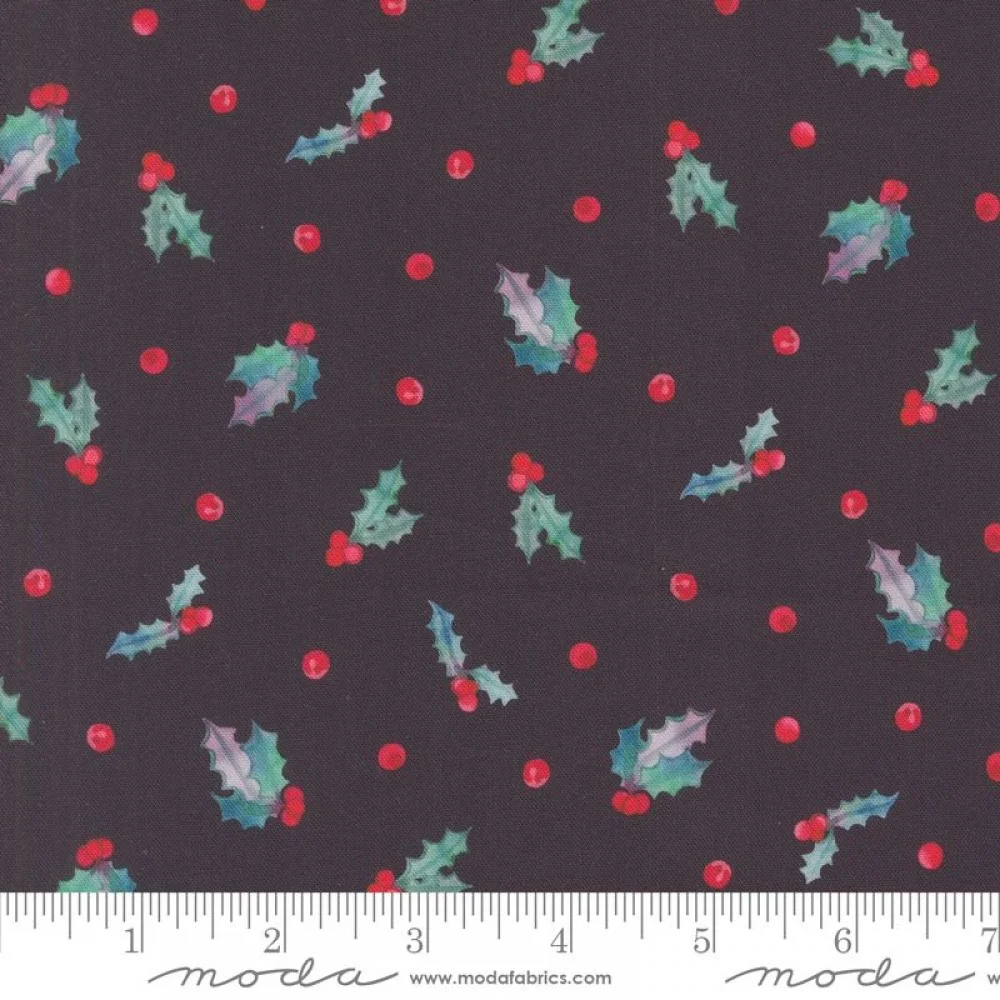 Christmas Holly Berry Dot Coal