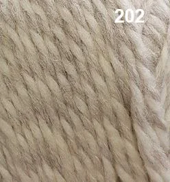 Chunky Hank 14ply 202 Ecru Woodash