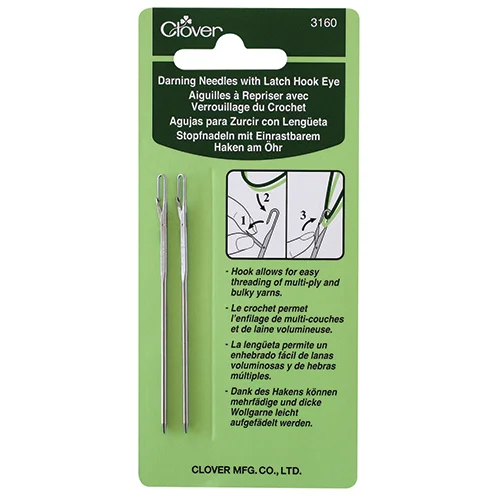 Clover Darning Needle With Latch Hook