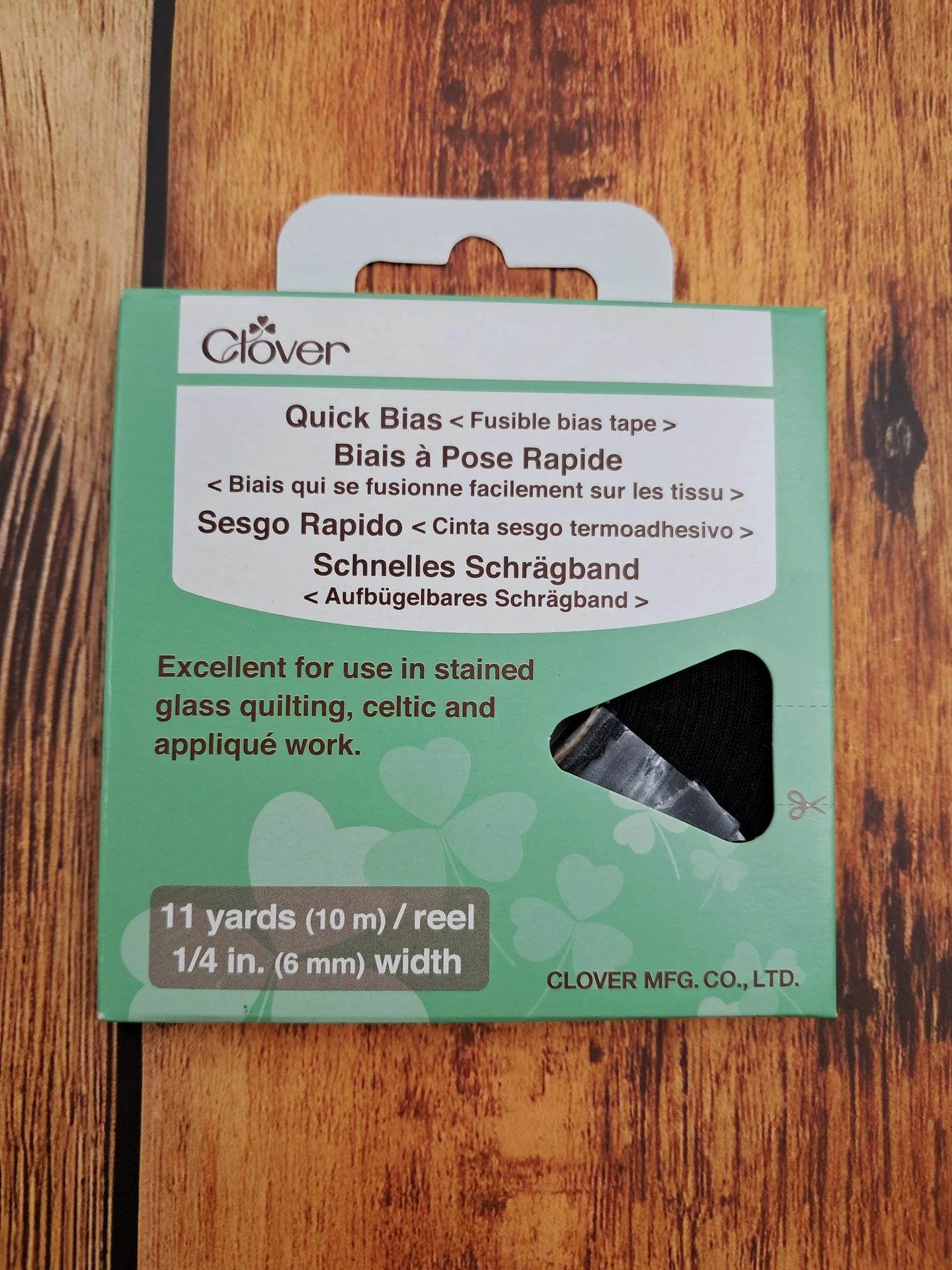 Clover Fusible Bias 6mm BLACK