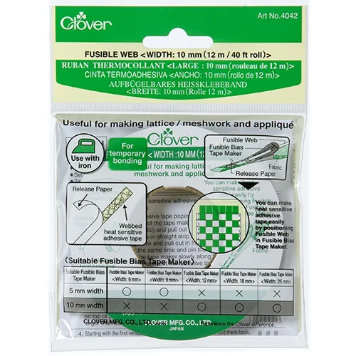 Clover Fusible Web 10 mmx 12m
