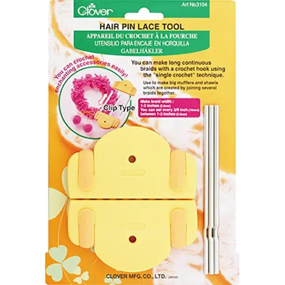 Clover Hair Pin Lace Tool Art 3104