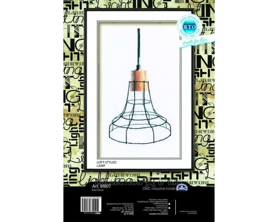 Collection D'Art Cross Stitch Kit Loft Styled Lamp