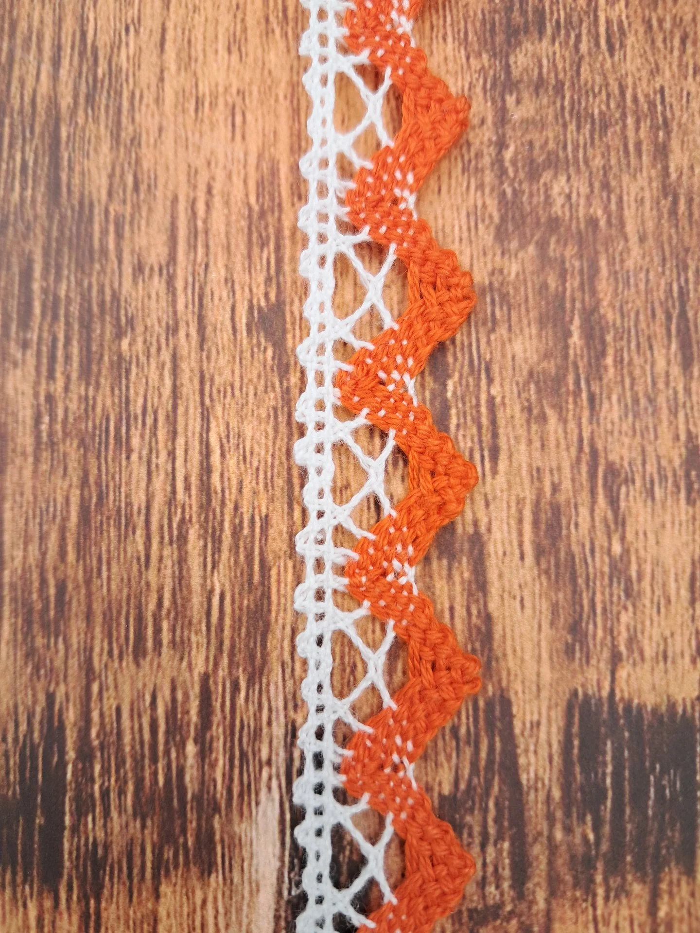 Coloured Cluny Lace Orange 135