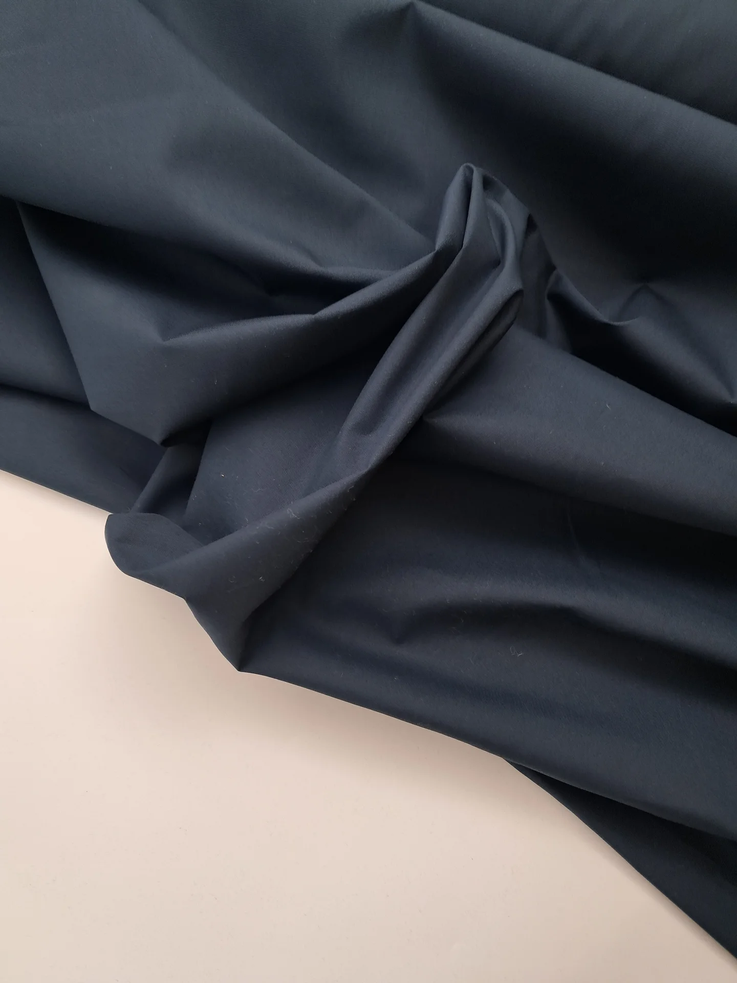 Cotton Sateen Broad Cloth Navy