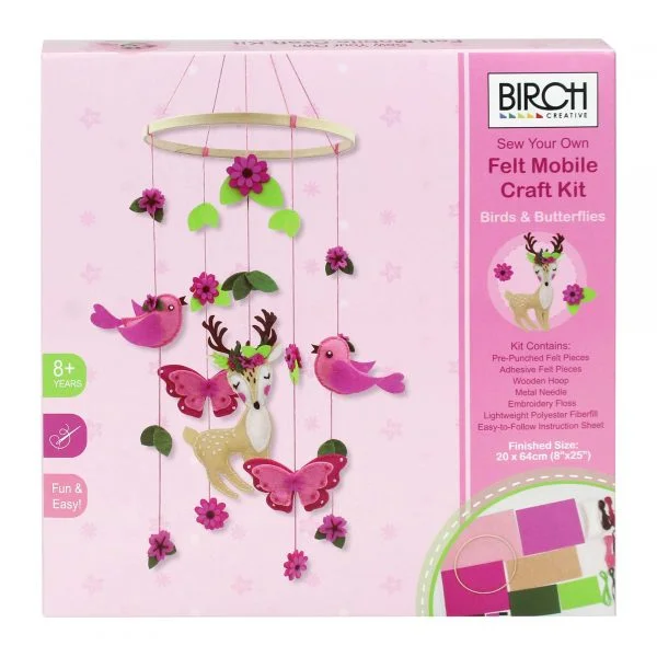 DIY Mobile Kit Birds and Butterflies