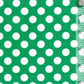 Dots Ta Dot White On Emerald