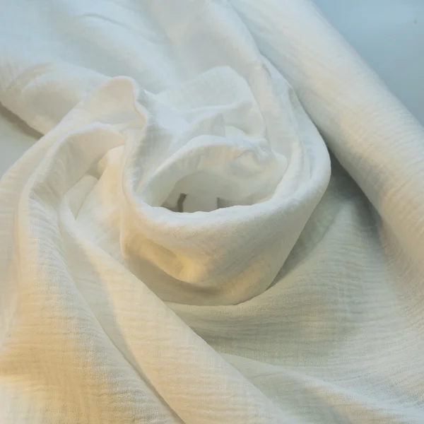 Double Muslin Colour 1 White