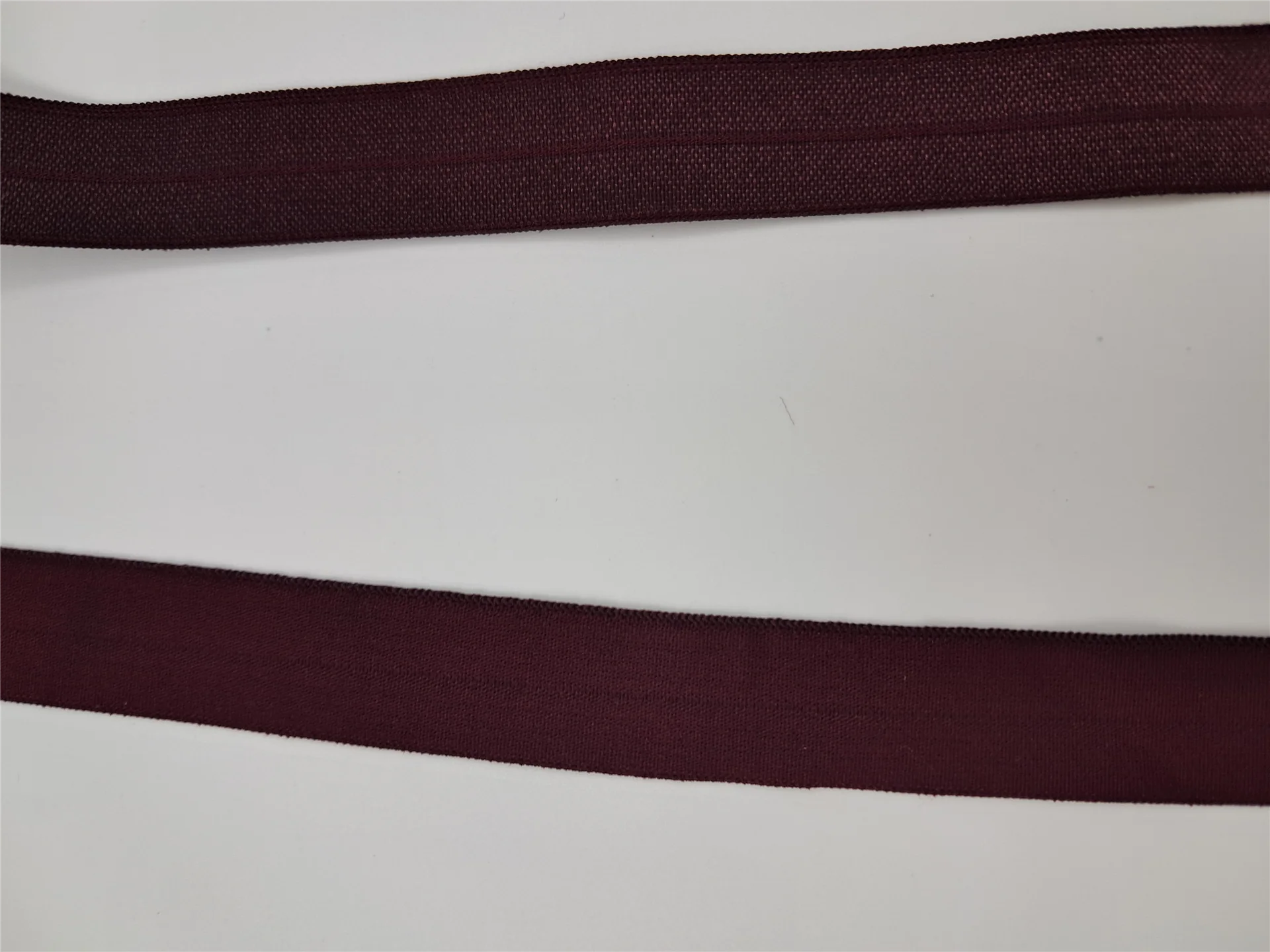Elastic Foldover 108 Burgundy EL13149