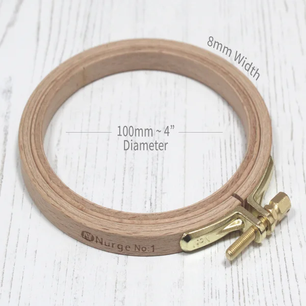 Embroidery Hoop Wooden 100mm Nurge