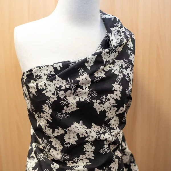 Fabric Bastille Cotton Black