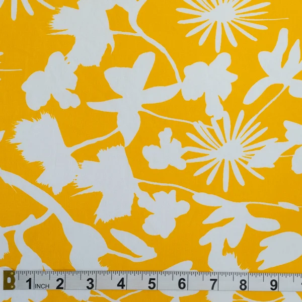 Fabric Brightside Yellow Rayon