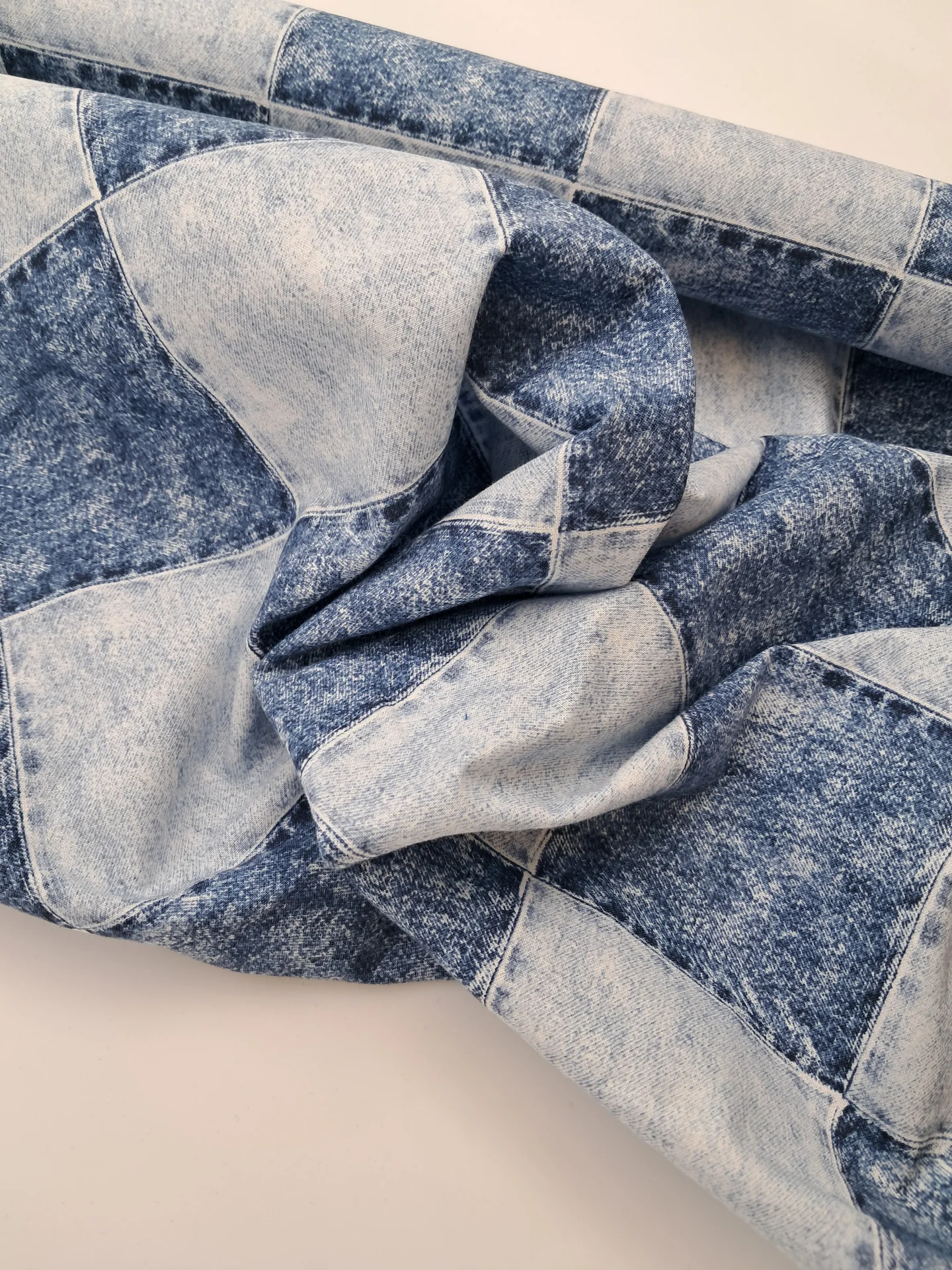Fabric Cotton Denim Patch Look
