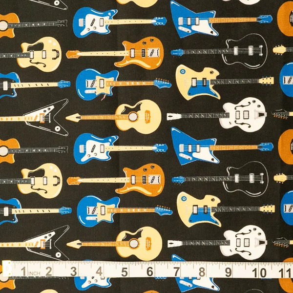 Fabric Ebisu Guitars On Black