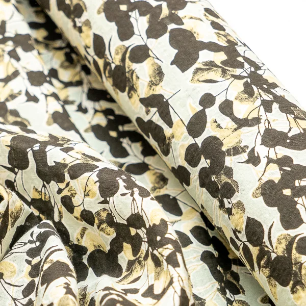 Fabric Floral Reef Black