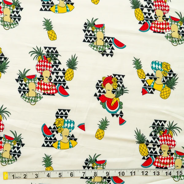 Fabric Frida Viscose White