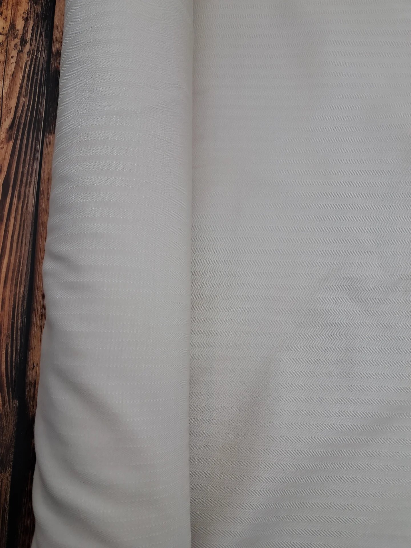 Fabric Ginza Herringbone Bone