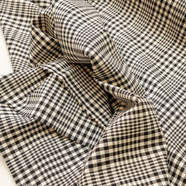 Fabric Himari Oxford Black Ivory