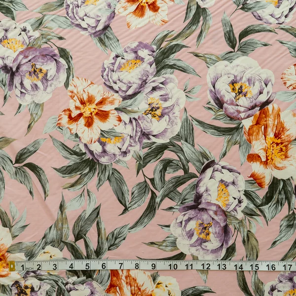 Fabric Jody Cotton Floral Pink