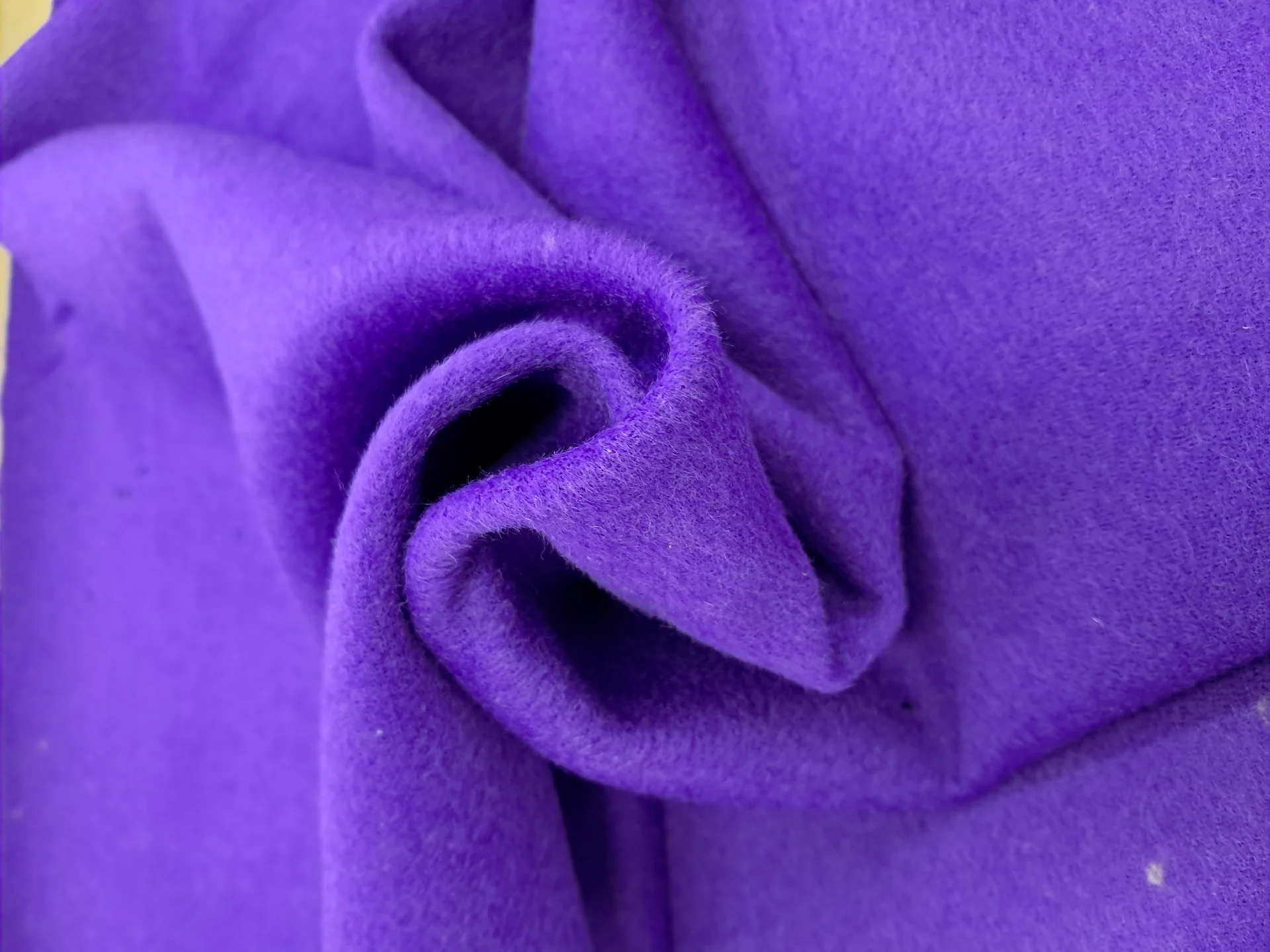 Fabric Madame Double Faced Purple Chartreus