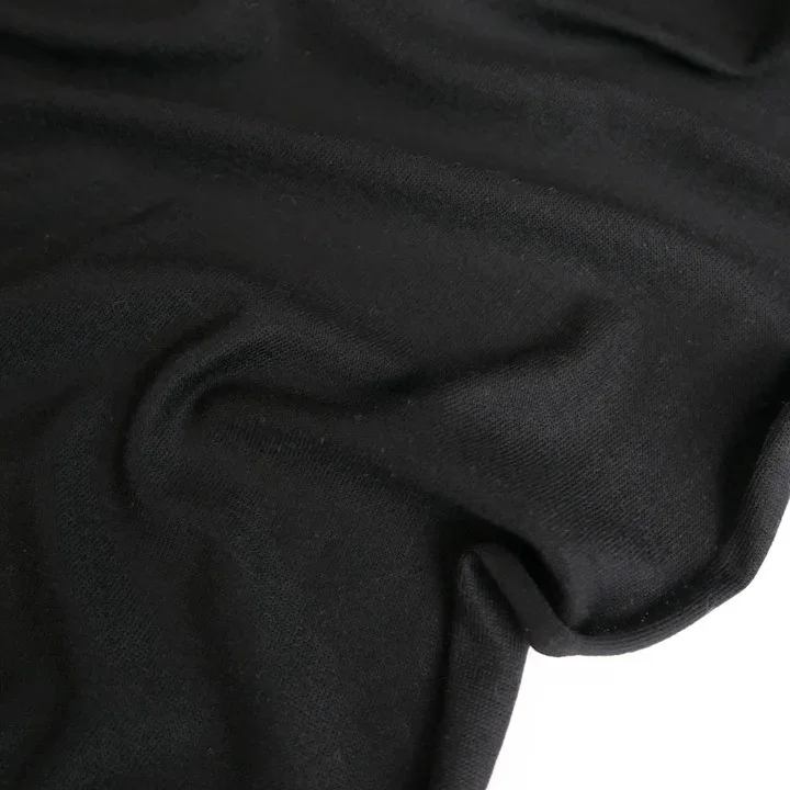 Fabric Nico Merino Wool Black