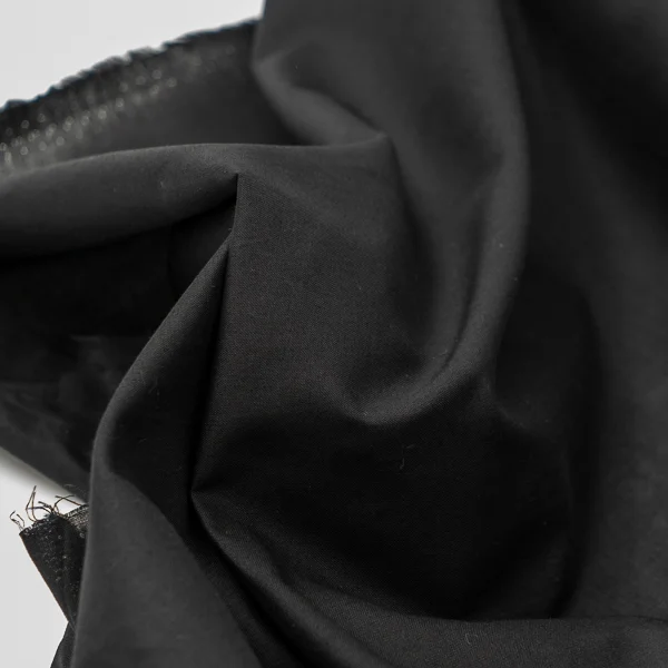 Fabric Organic Cotton Lawn Black