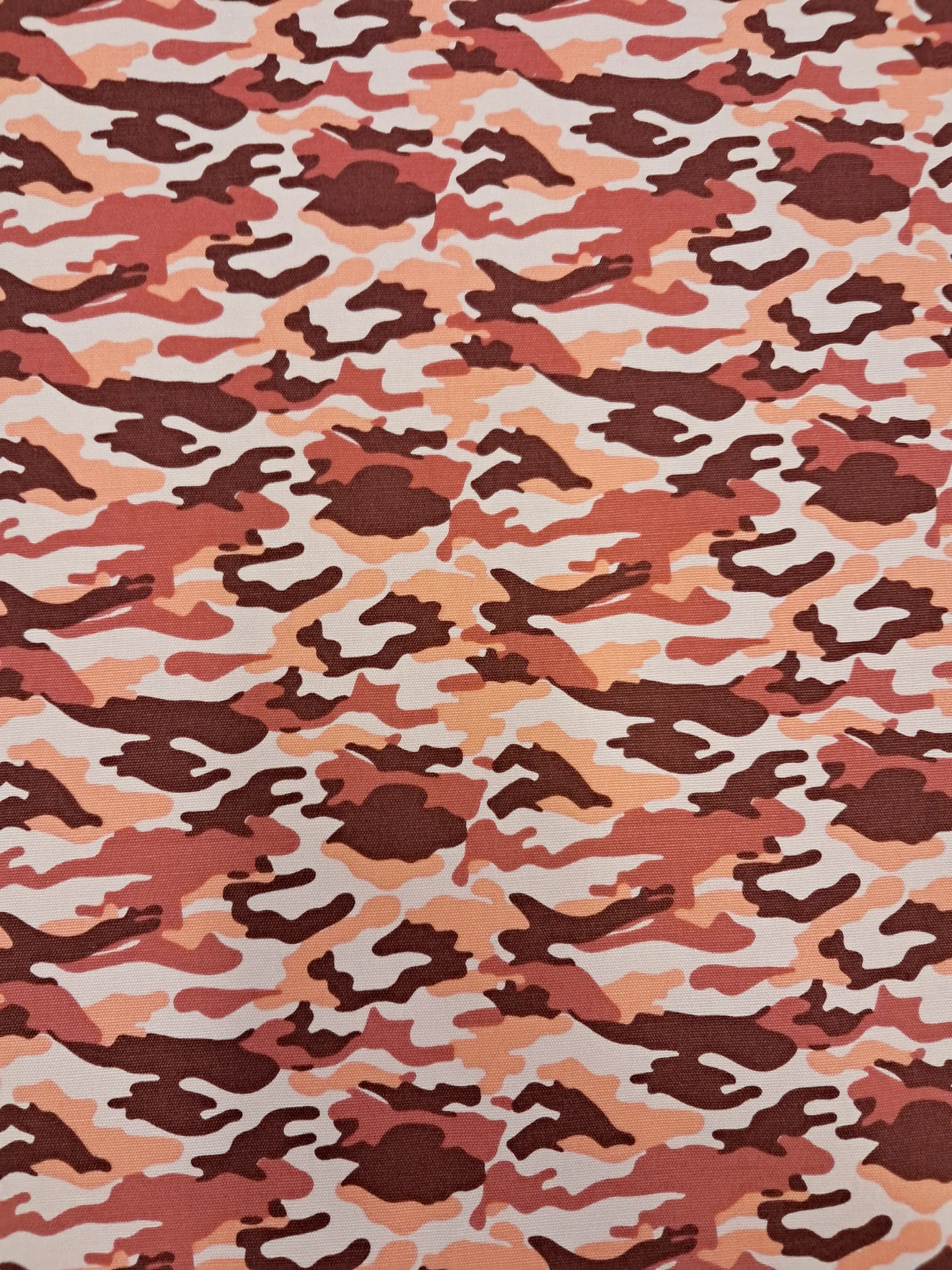 Fabric Printed Canvas Camo Pink