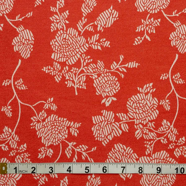 Fabric Reggiani Jacquard Peach Rust