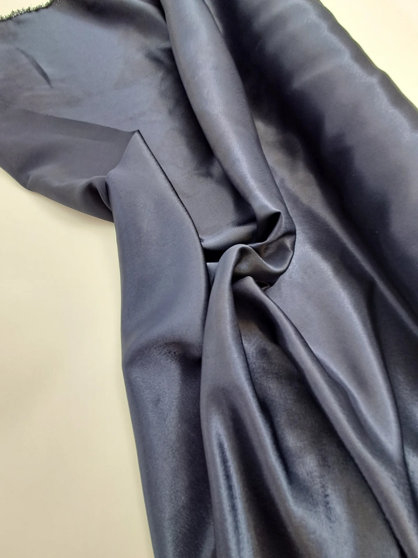 Fabric Satin Back Crepe Navy RJ