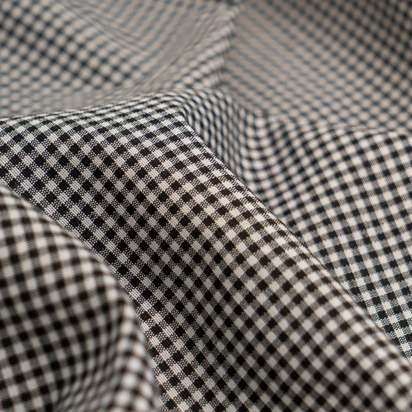 Fabric W 2369 Poly Cotton Gingham Black