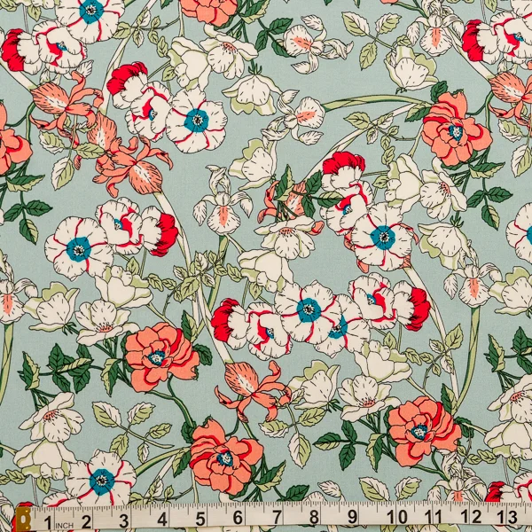 Fabric W 2540 Colour 5 Printed Rayon