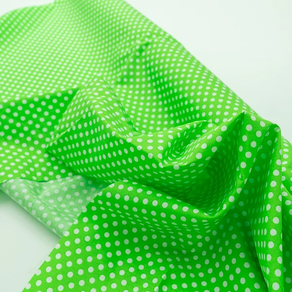Fabric W1814 Coin Spot Lime