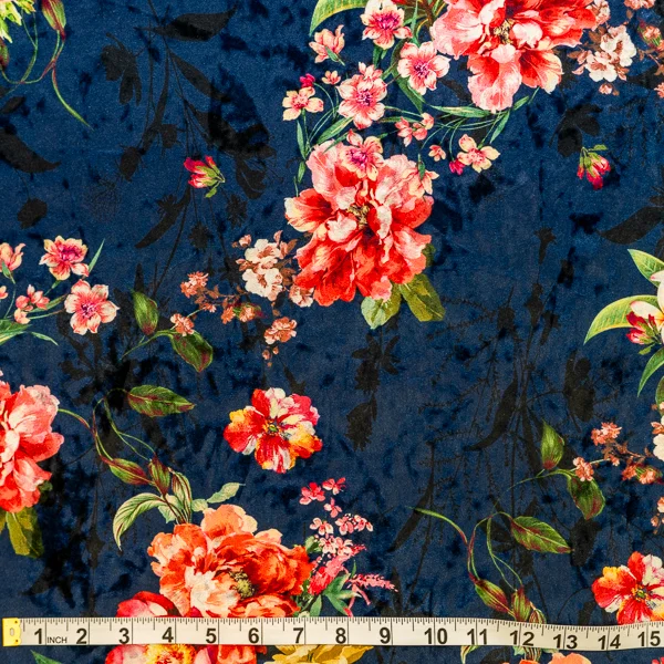 Fabric W2546 1 Printed Velvet