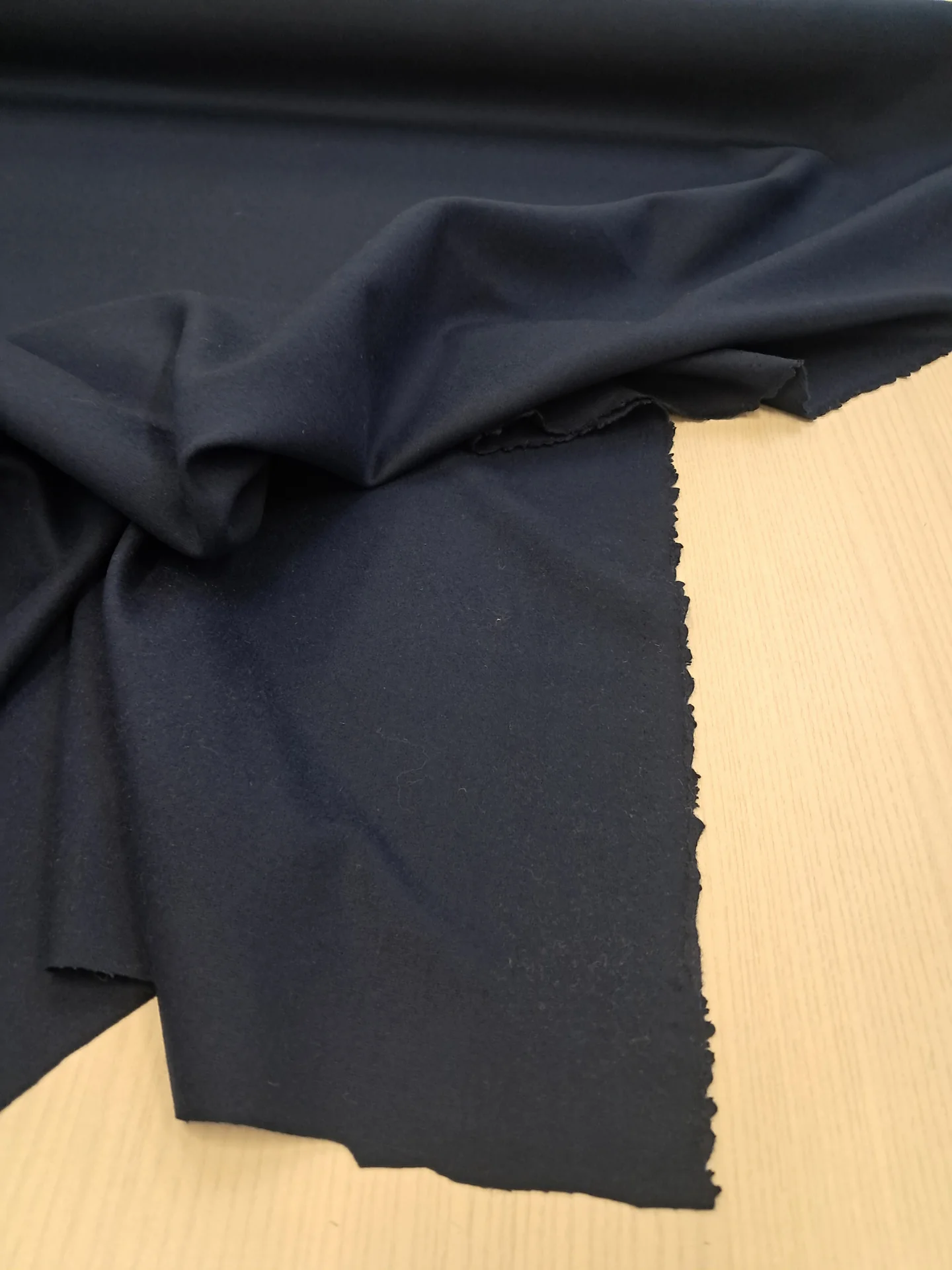 Fabric Wool Viscose Navy