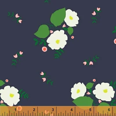 Flowers Maribel Floral On Navy