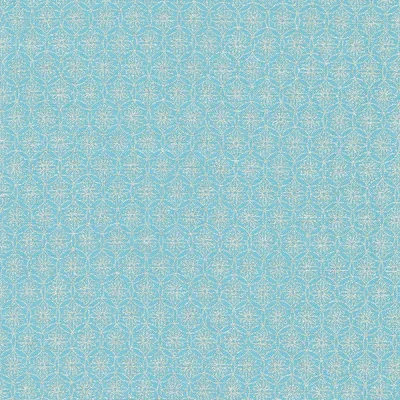 Flowers Silver Metallic Tiny Floral