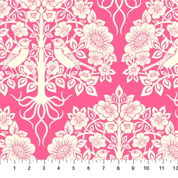Flowers True Kisses Cream Trees Bird